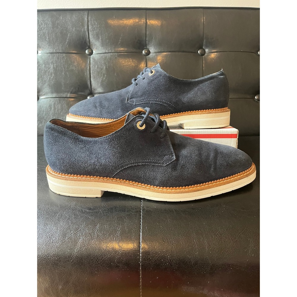 Jimmy Choo‎ Navy Suede Derby Shoes